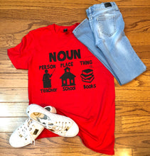 School Nouns Tee (ONLY Size Small, 3X)