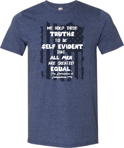 We Hold These Truths To Be Self Evident That All Men Are Created Equal Youth Tee