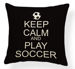 Keep Calm And Play Soccer Pillow Case