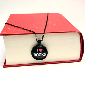 I Love Books Necklace